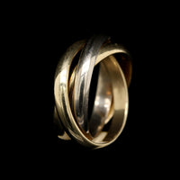 MC. Paris 18K Tricolor Gold Estate Rolling Ring