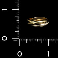 MC. Paris 18K Tricolor Gold Estate Rolling Ring