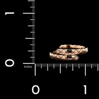 Chanel 18K Rose Gold Estate Diamond 'Coco Crush Toi et Moi Ring'
