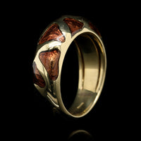 Roberto Coin 18K Yellow Gold Estate Enamel Giraffe Ring