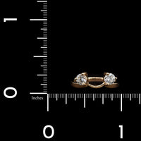 14K Yellow Gold Estate Diamond Insert Ring