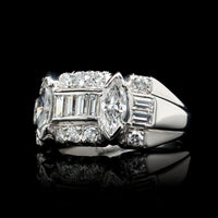 Platinum Estate Diamond Ring