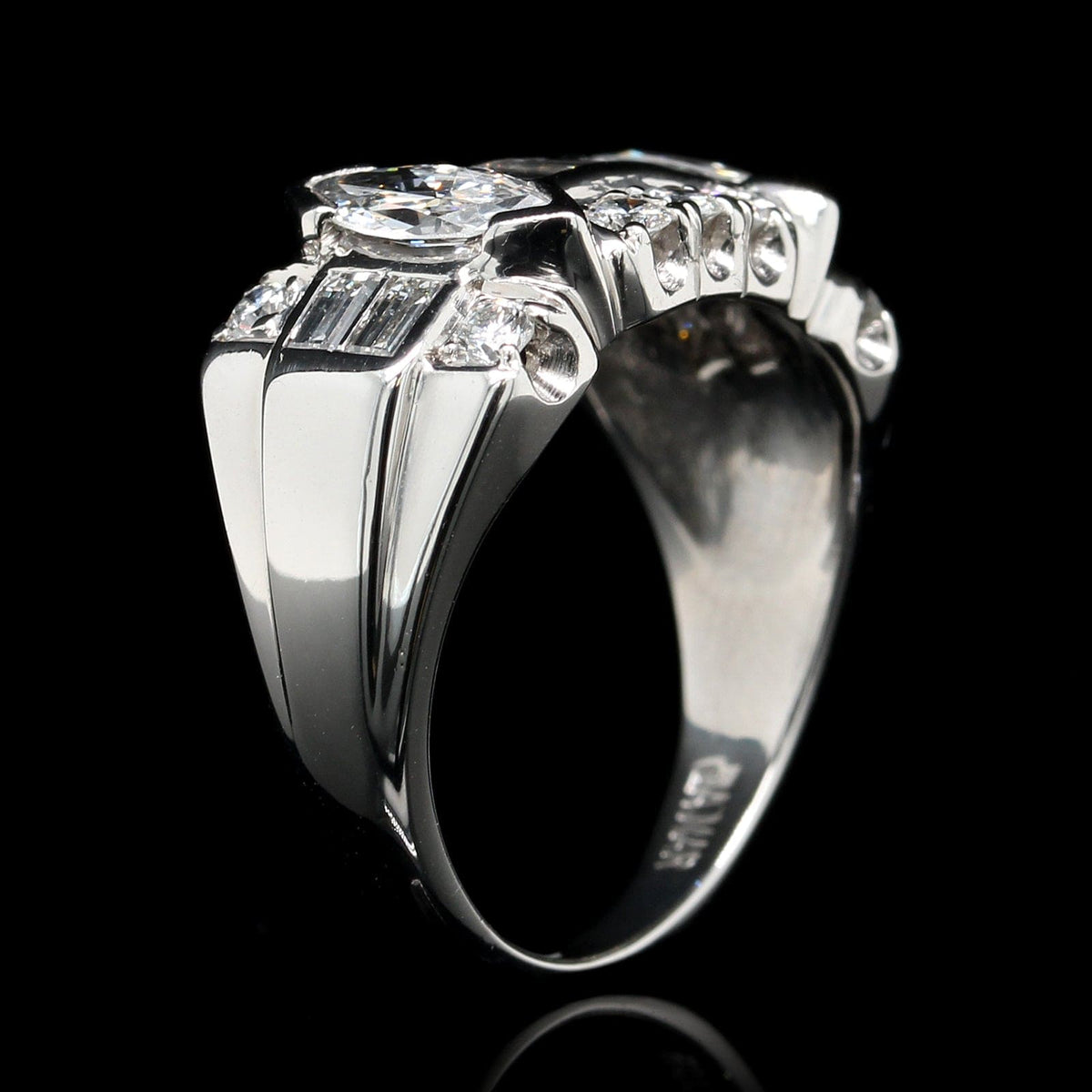Platinum Estate Diamond Ring