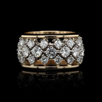 14K Two-tone Gold Estate Diamond Eternity Band