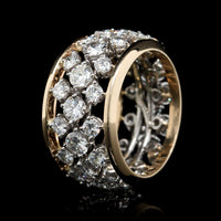 14K Two-tone Gold Estate Diamond Eternity Band