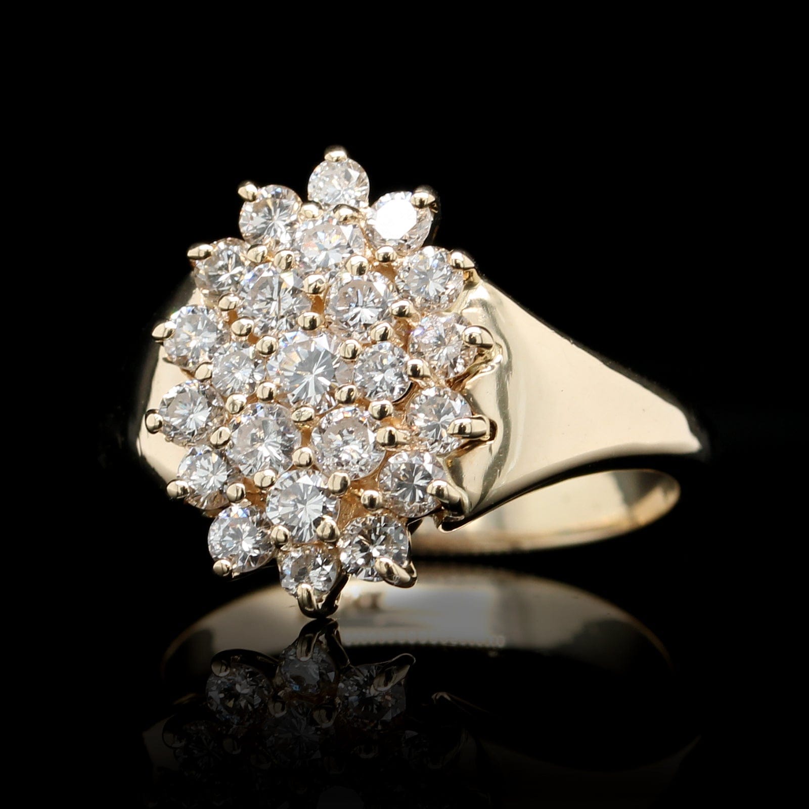 14K Yellow Gold Estate Diamond Ring
