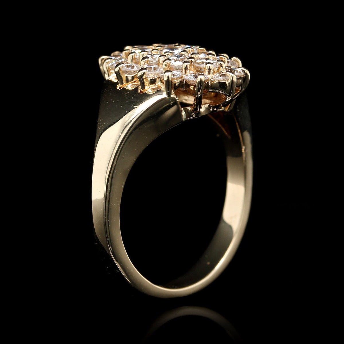 14K Yellow Gold Estate Diamond Ring