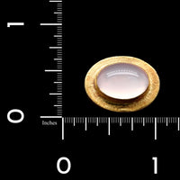 Lika Behar Oxidized Silver and 24K Yellow Gold Moonstone Estate Ring