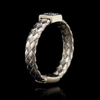 Roberto Coin 18K White Gold Estate Diamond Woven Ring