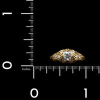 18K Yellow Gold Estate Diamond Ring