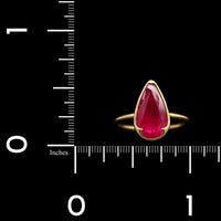 Gabriella Kiss 18K Yellow Gold Estate Ruby Ring