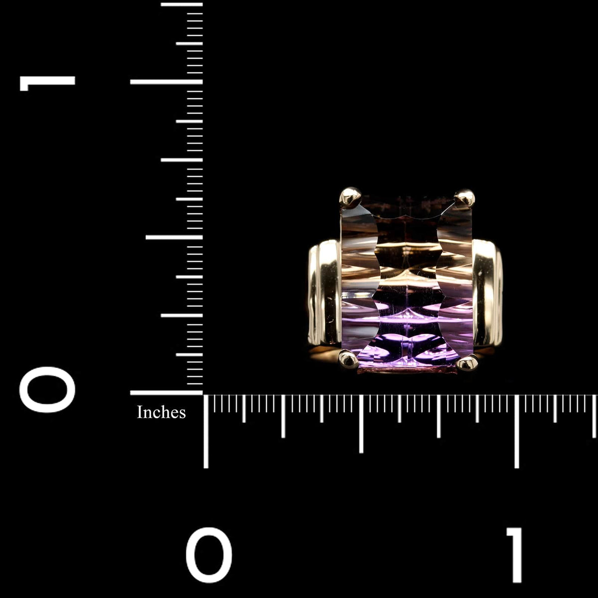 14K Yellow Gold Estate  Ametrine Ring