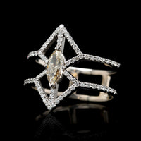 14K White Gold Estate Diamond Ring