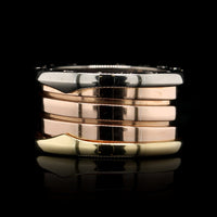 Bulgari 18K Tricolor Gold Estate B.Zero1 Four Band Ring