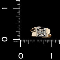 14K Two-tone Gold estate Diamond Ring