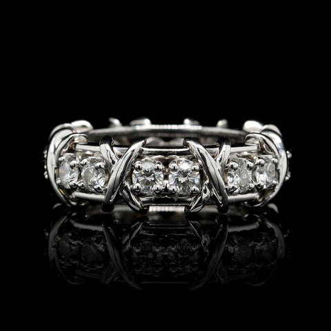 Sixteen Stone' Eternity rings by Jean Schlumberger Tiffany & Co. | Wedding  anniversary rings, Jewelry rings diamond, Ring designs