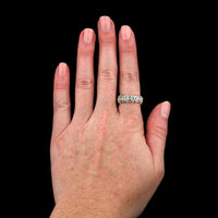 Tiffany & Co. Schlumberger Platinum Estate Sixteen Stone Diamond Ring