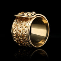 Zolotas 18K Yellow Gold Estate Buckle Style Ring