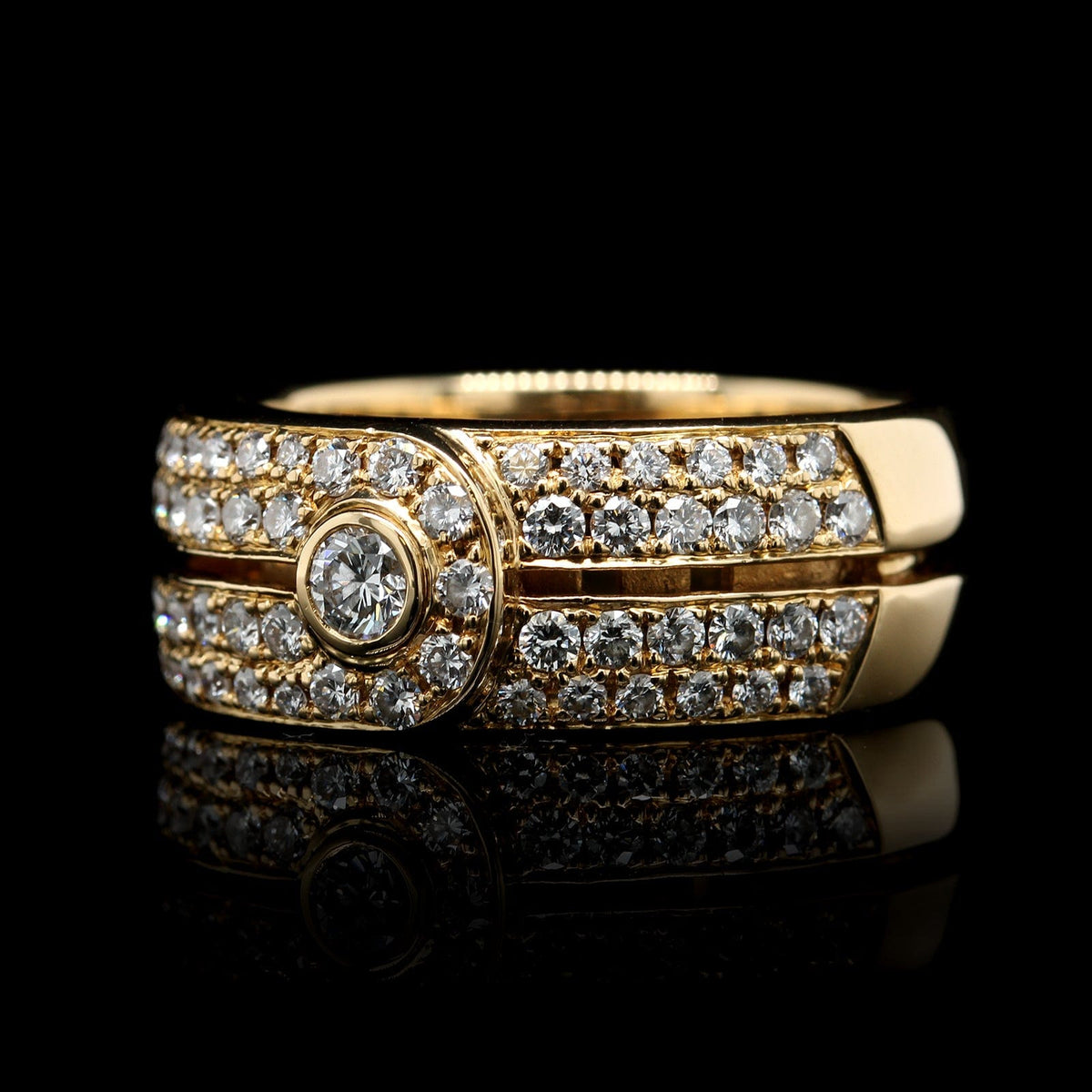 Di Modolo 18K Yellow Gold Estate Diamond Ring