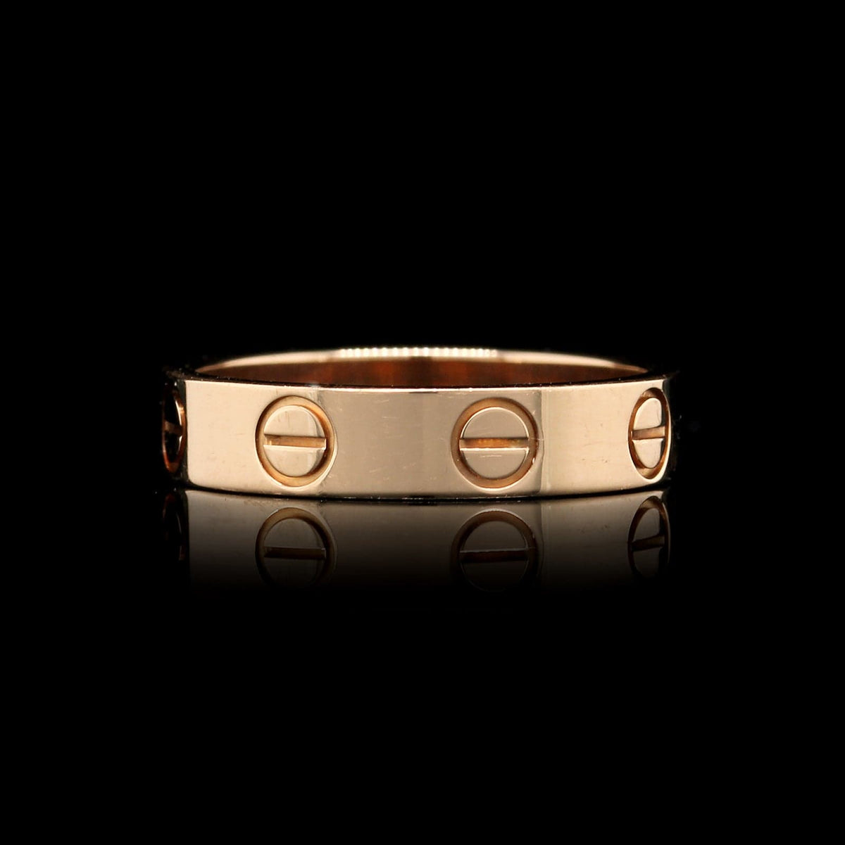 Cartier 18K Rose Gold Estate Love Band