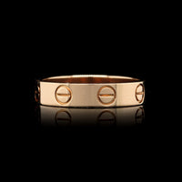 Cartier 18K Rose Gold Estate Love Band