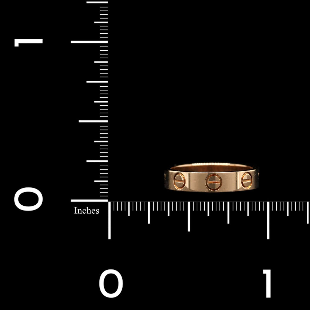 Cartier 18K Rose Gold Estate Love Band