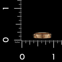 Cartier 18K Rose Gold Estate Love Band
