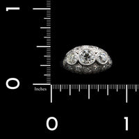 Antique Platinum Estate Three Stone Diamond Ring