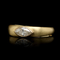 Alexis Kletjian 18K Yellow Gold Estate Diamond Ring