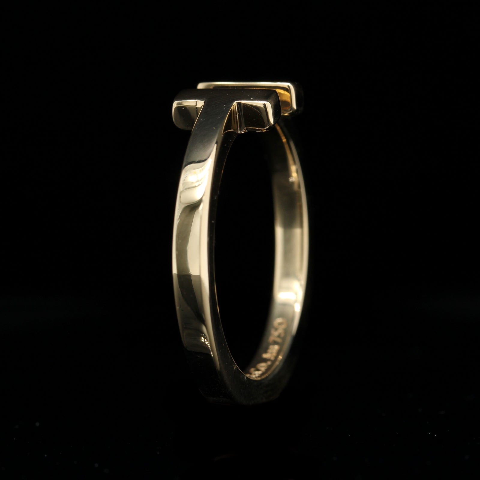 Tiffany & Co. 18K Yellow Gold T Square Ring