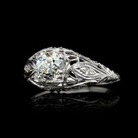 Antique Platinum Estate Diamond Ring
