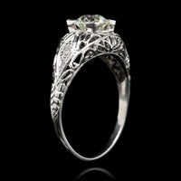 Antique Platinum Estate Diamond Ring
