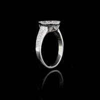14K White Gold Estate Diamond Ring