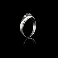 Vintage 18K White Gold Estate Diamond Ring