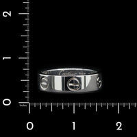 Cartier 18K White Gold Estate Love Ring