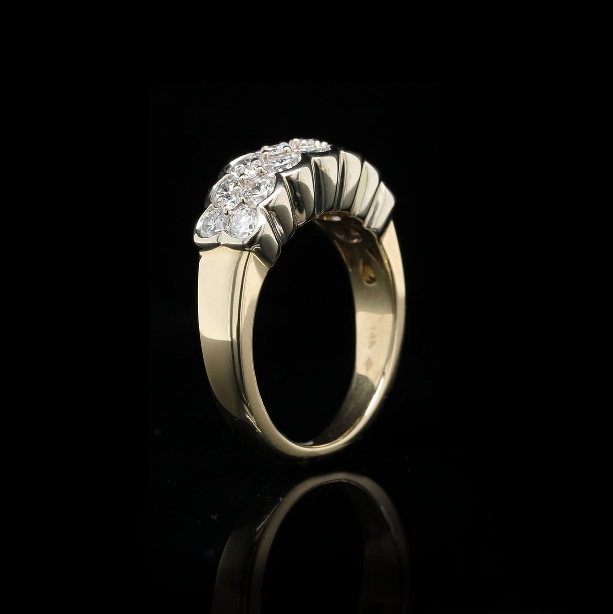 14K White Gold Estate Diamond Ring
