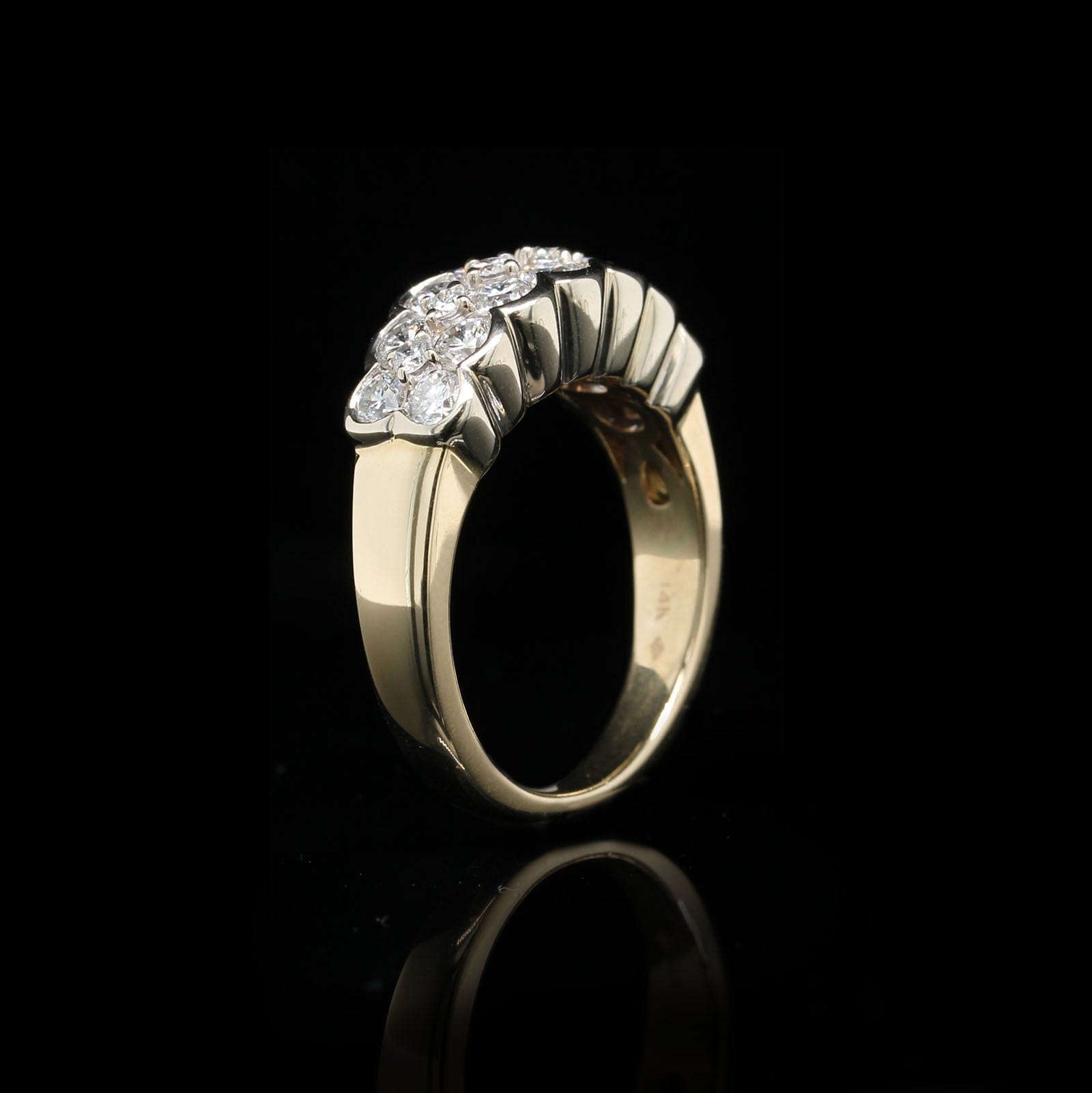 14K White Gold Estate Diamond Ring