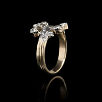 Vintage 14K Yellow Gold Estate Diamond Ring