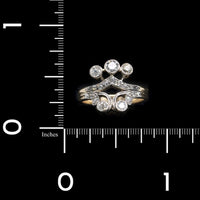 Vintage 14K Yellow Gold Estate Diamond Ring