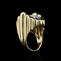 18K Two-tone Gold Estate Diamond Ring