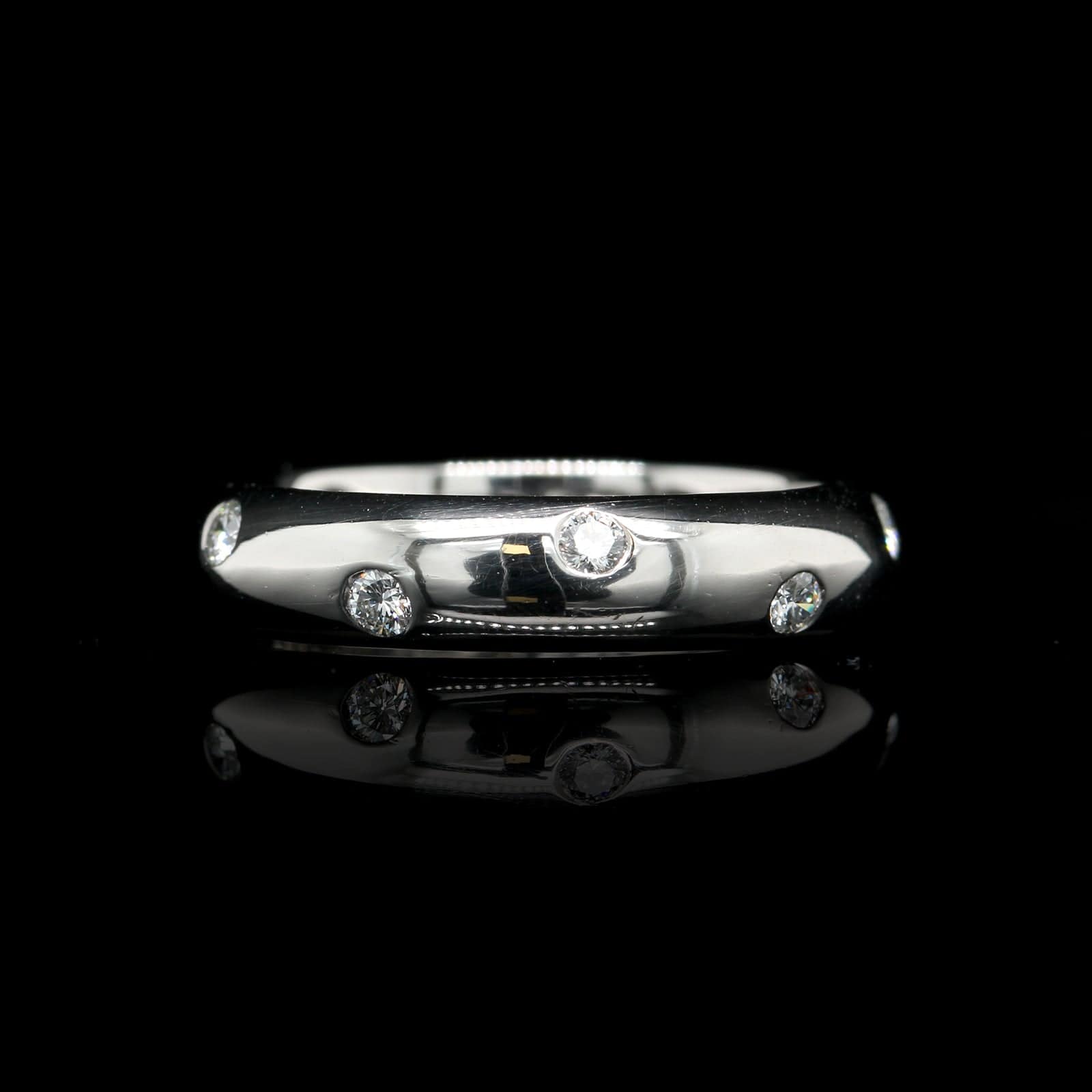 Tiffany and Co. Platinum Estate Diamond Etoile Band