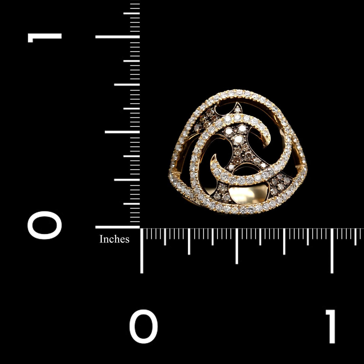 Stephen Webster 18K Yellow Gold Estate Diamond Vortex Ring