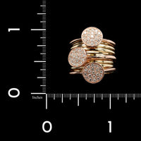 14K Rose and Yellow Gold Estate Diamond Ring
