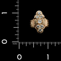 Vintage 14K Yellow Gold Estate Diamond Ring