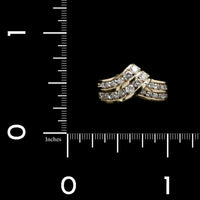 14K Yellow Gold Estate Diamond Channel Ring