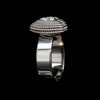 14K White Gold Estate Diamond Heart Ring