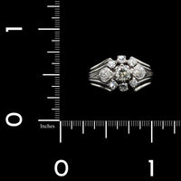 14K White Gold Estate Vintage Diamond Ring