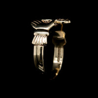 9K Yellow Gold Estate Claddagh Ring