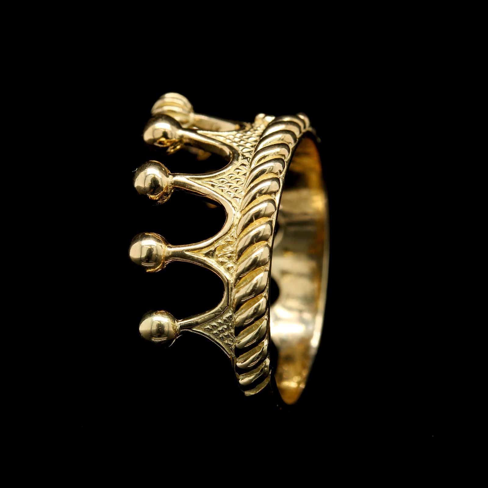 Cynthia Bach 18K Yellow Gold Estate Princess Tiara Ring