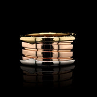Bulgari 18K Tricolor Gold Estate B.zero1 Four Band Ring